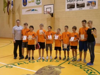 Mūsu zēniem- 1.vieta basketbolā!