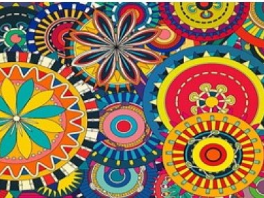 Rudens krāsu mandala- ZIEDU UN DĀRZEŅU paklājs STAĻĢENES PAMATSKOLĀ